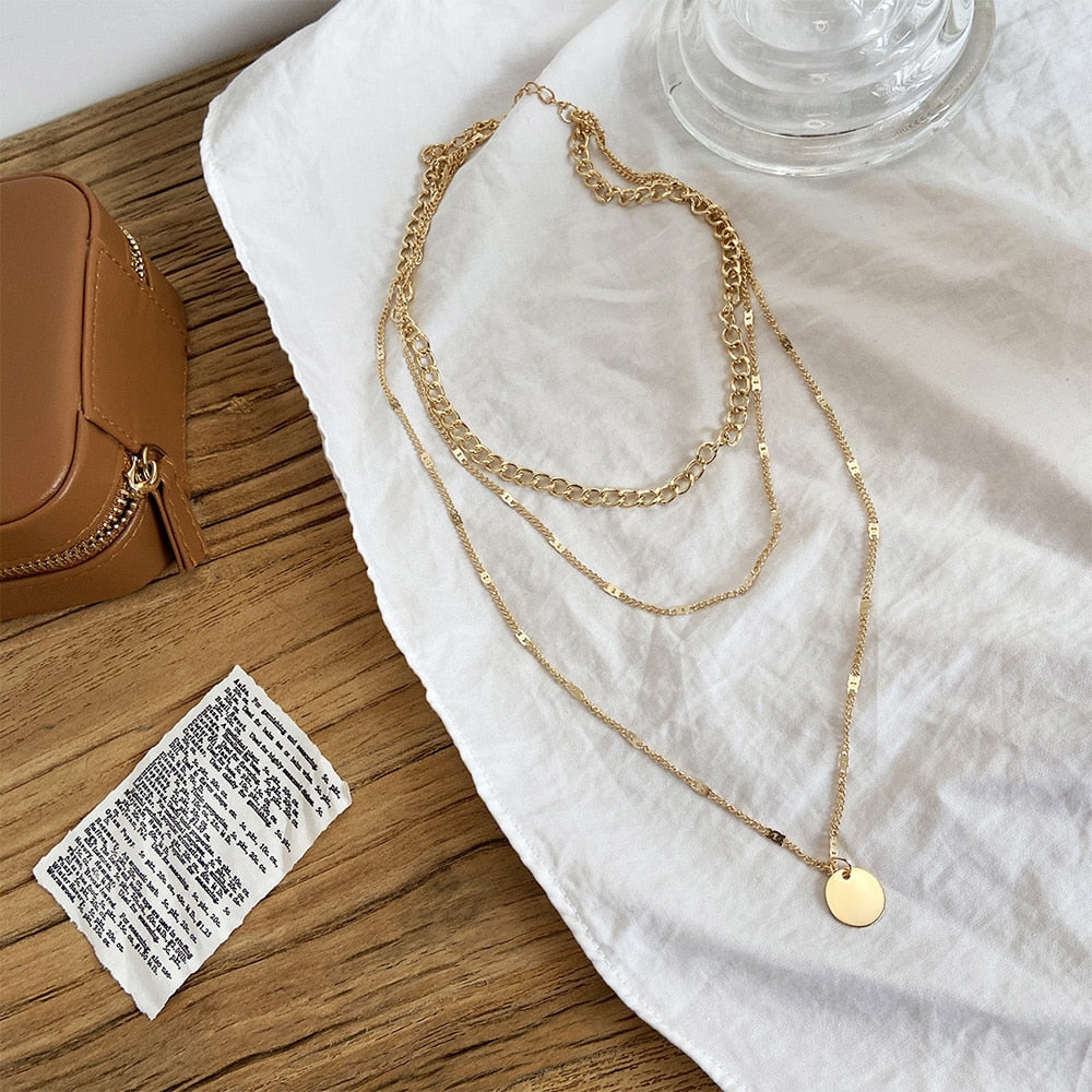 Boho Chic Layered Chain Necklace - Top Boho