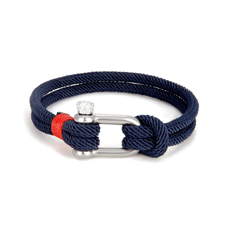 Shackle Clasp Rope Bracelet - Top Boho