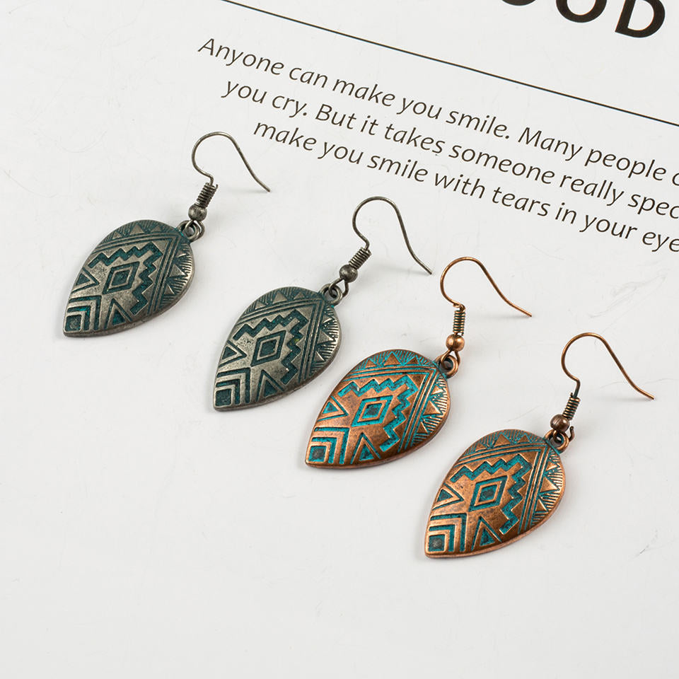 Ethnic Boho Water Drop Earrings