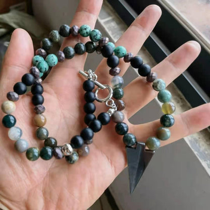 Boho Stone Beaded Necklace - Top Boho