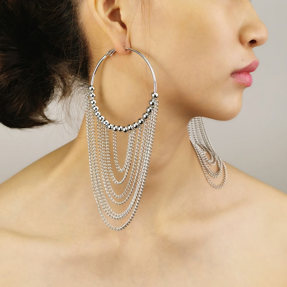 Boho Chic Round tassels Earrings - Top Boho