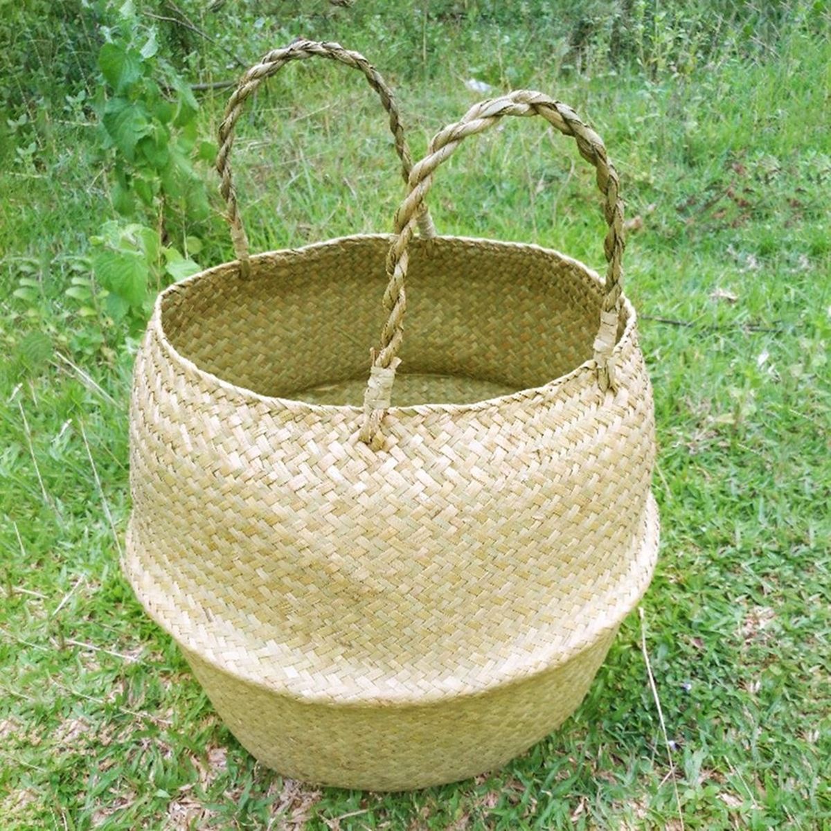 Bohemian Seaweed Wicker Basket - Top Boho