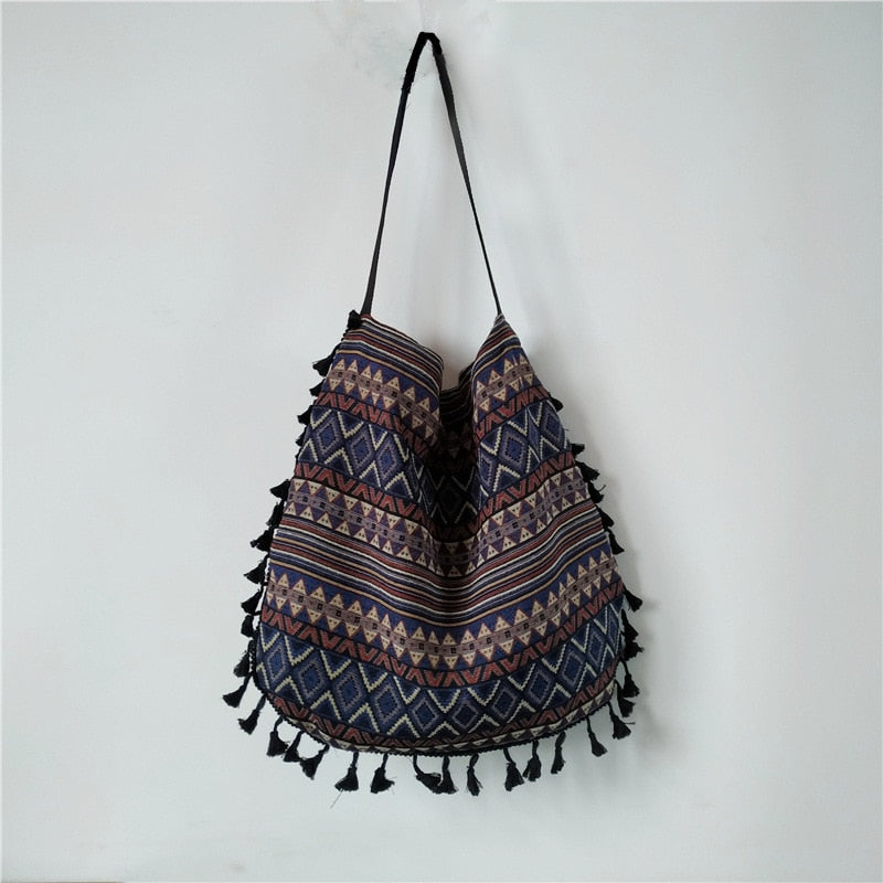 Bohemian Tassel Fringe Shoulder Bag - Top Boho