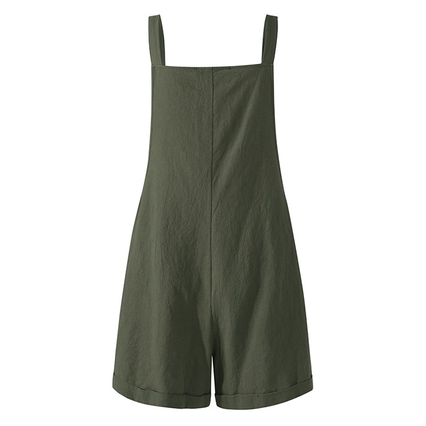 Loose Style Overall Shorts