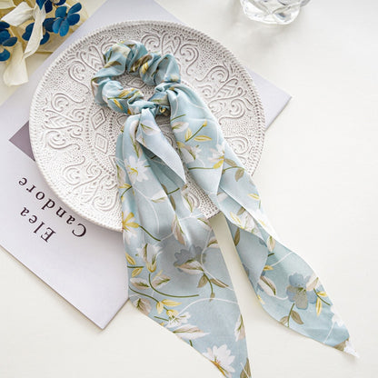 Boho Chic Ribbon Hair Scrunchies