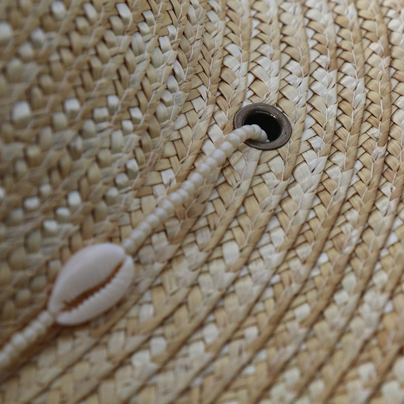 Boho Seashells Beaded Chain Hat - Top Boho