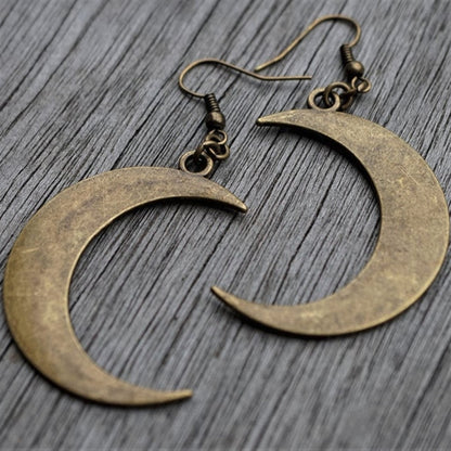 Boho Moon Crescent Drop Earring