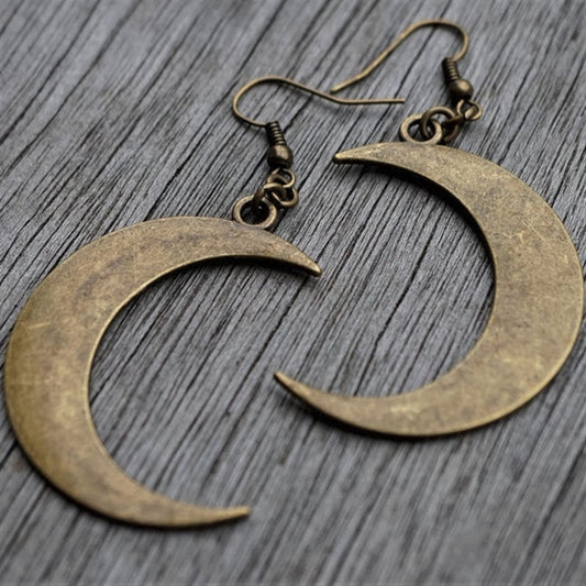 Boho Moon Crescent Drop Earring - Top Boho