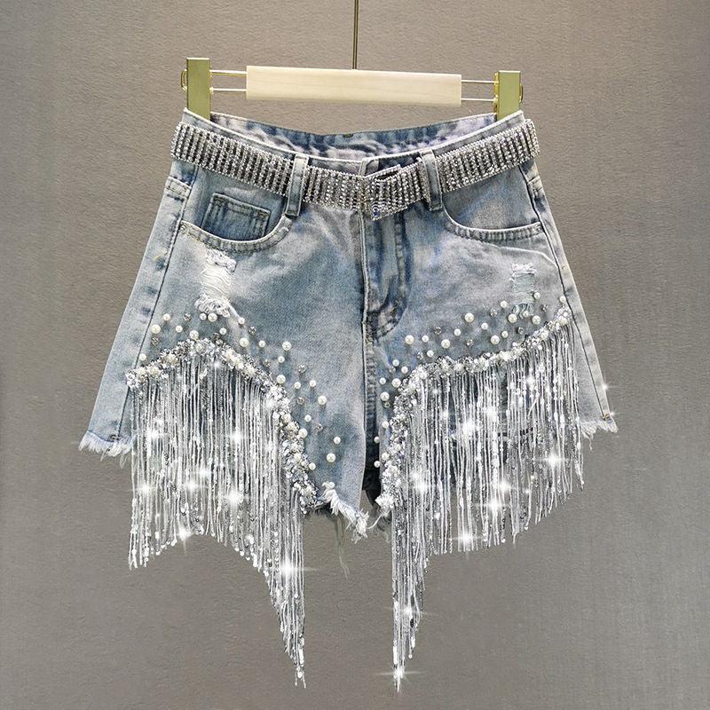 Tassel Denim Shorts - Top Boho