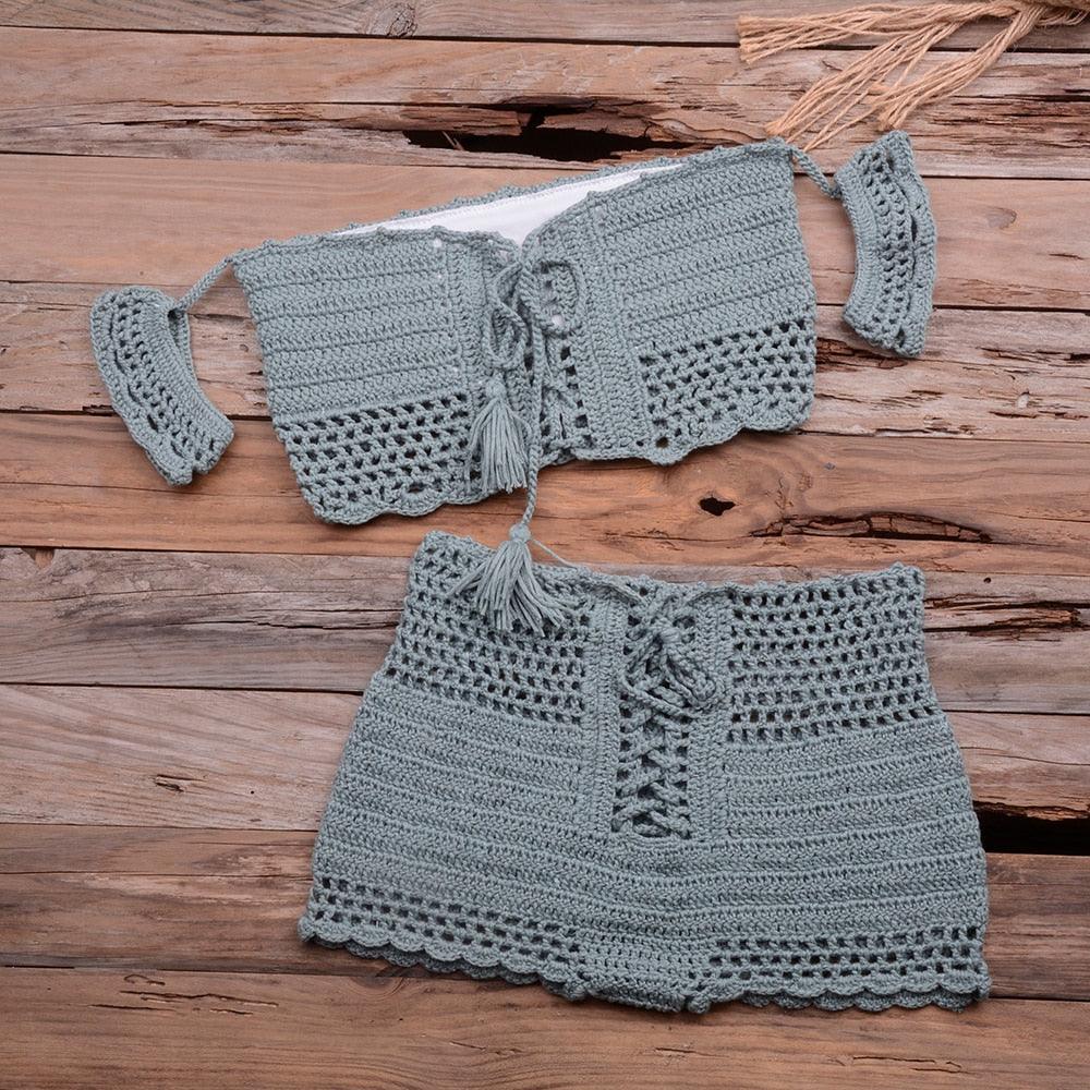 Crochet Boho Bikini Set - Top Boho