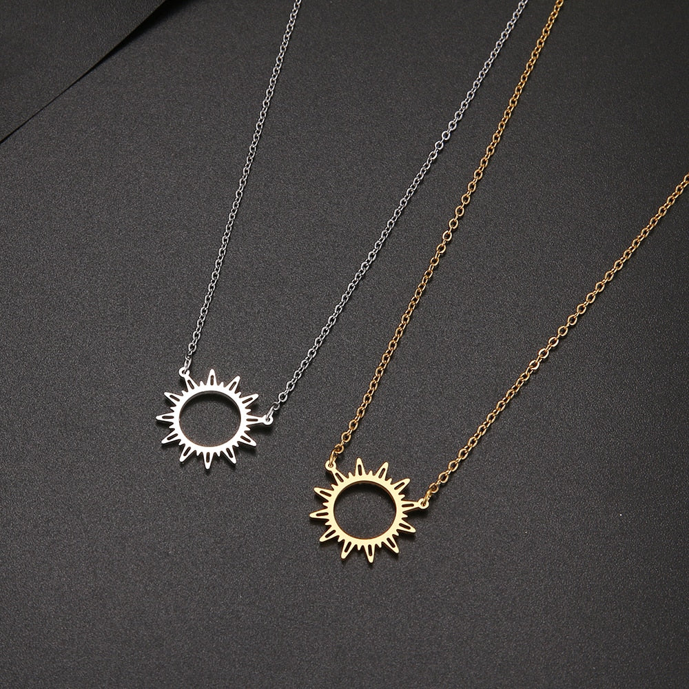 Boho Sun Hollow Out Pendant - Top Boho