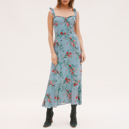 Elegant Floral Boho Maxi Dress - Top Boho