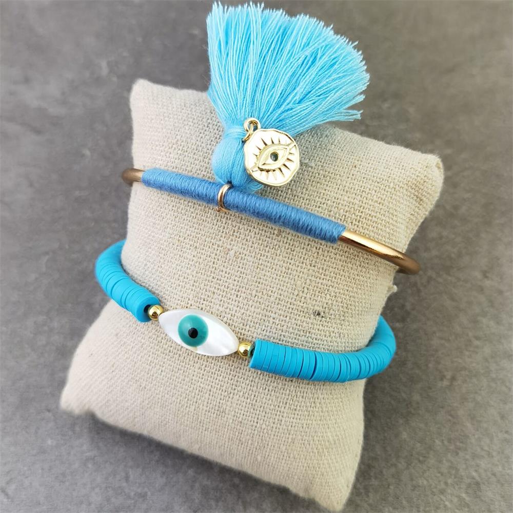 Boho Evil Eye with Tassel Bracelets - Top Boho
