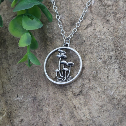 Mushroom Planet Pendant Necklace - Top Boho