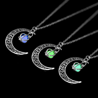 Boho Luminous Moon Necklace