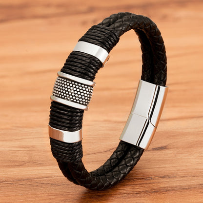 Woven Leather Rope Bracelet - Top Boho