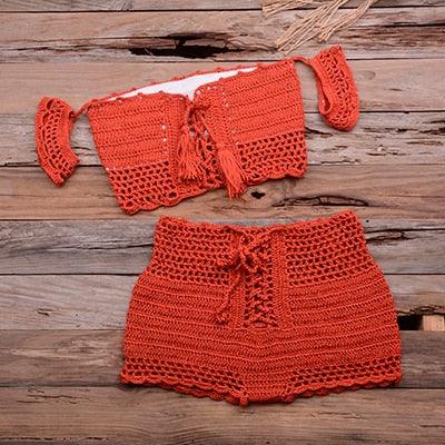 Crochet Boho Bikini Set - Top Boho