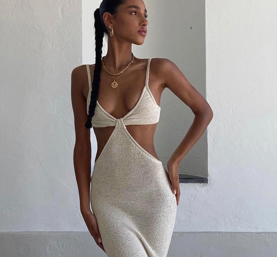 Boho Chic Hollow Out knitted Dress - Top Boho