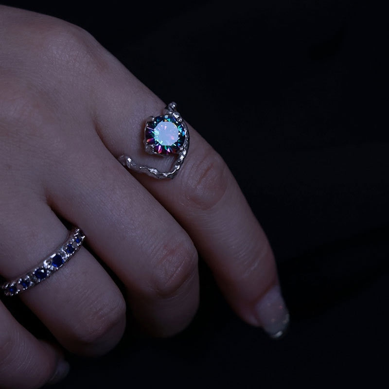 Opal Irregular Natural Stone Ring