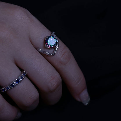 Opal Irregular Natural Stone Ring
