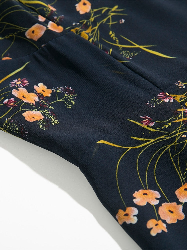 Elegant Floral Boho Maxi Dress - Top Boho