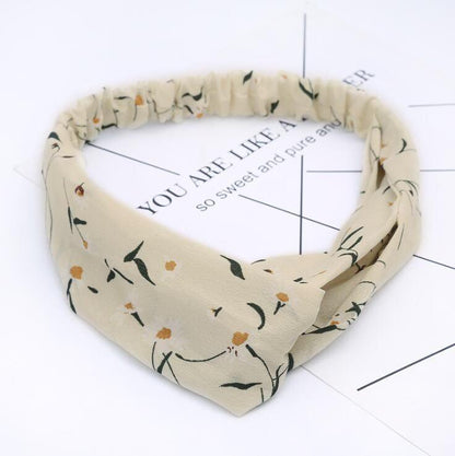 Boho Cross Knotted Bow Headband