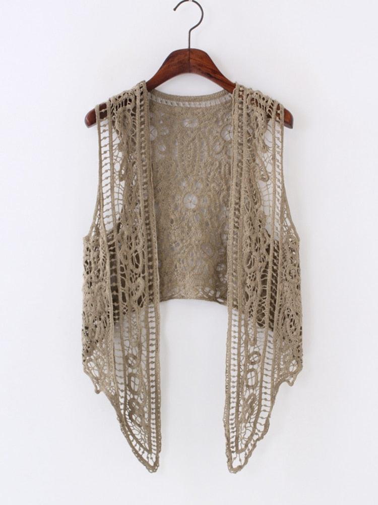 Boho Crochet Vest - Top Boho