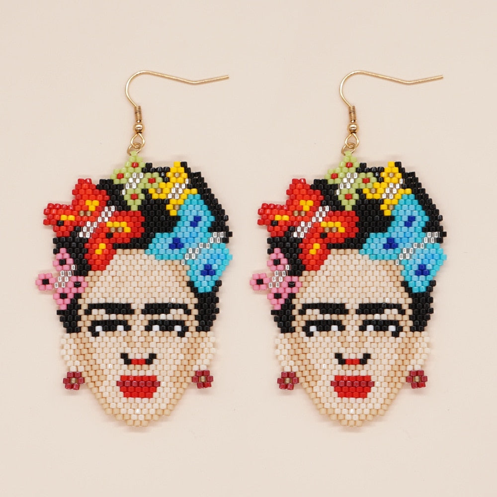 Bohemian Rice Bead Earrings - Frida - Top Boho