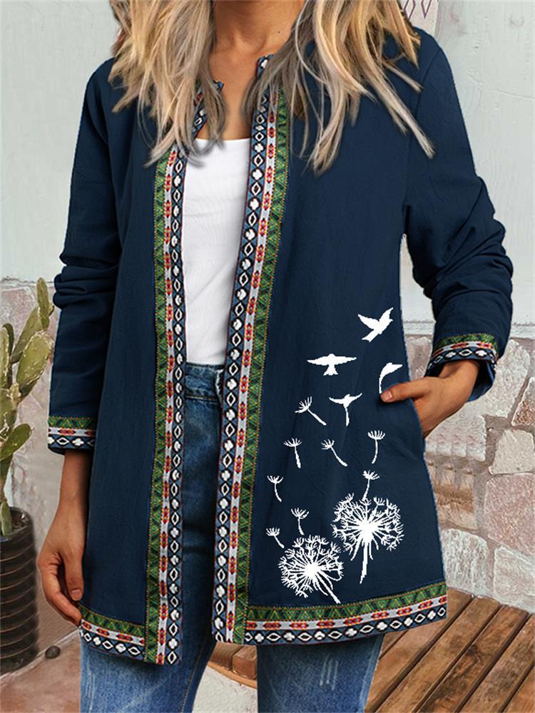 Boho Chic Floral Vintage Jacket - Top Boho