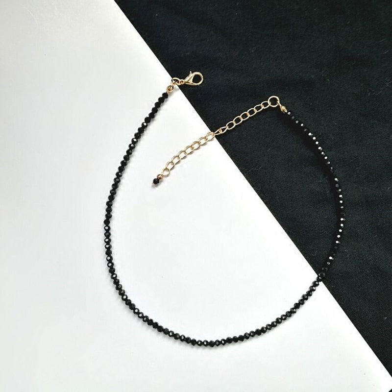 Boho Chic Black Bead Necklace - Top Boho