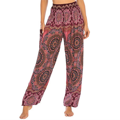 Boho Printed Harem Pants - Top Boho