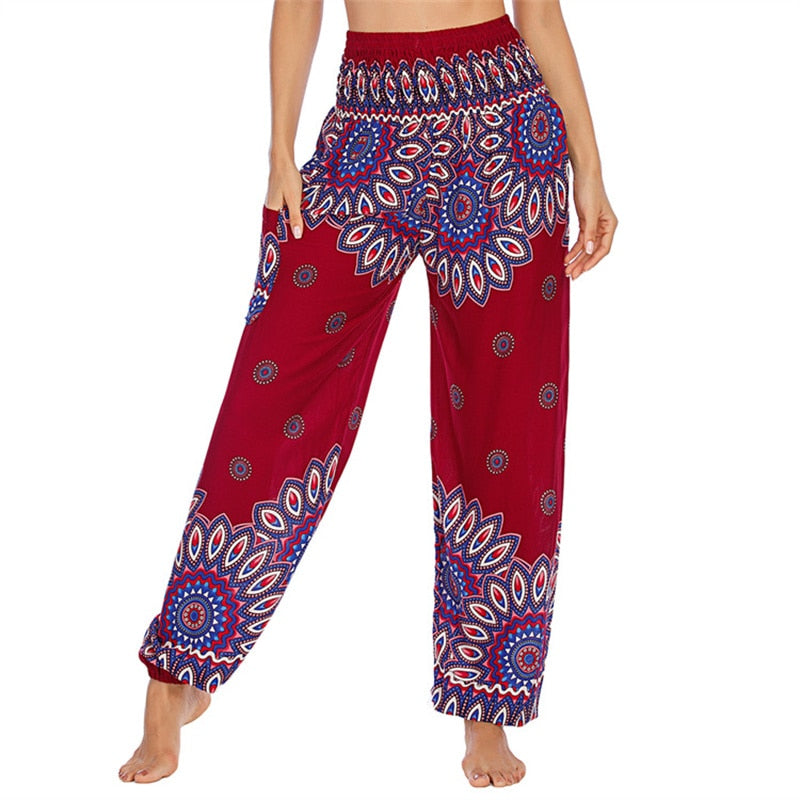 Boho Printed Harem Pants - Top Boho