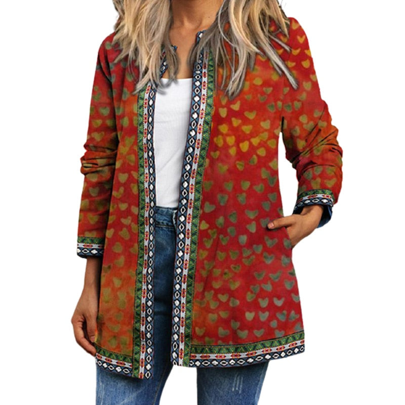 Boho Chic Floral Vintage Jacket - Top Boho