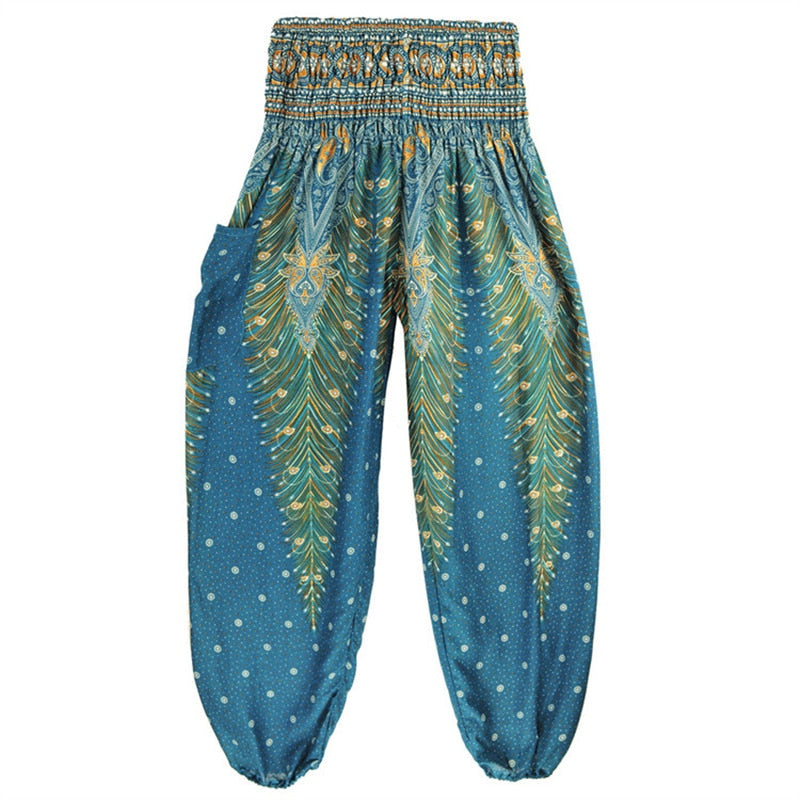 Boho Printed Harem Pants - Top Boho