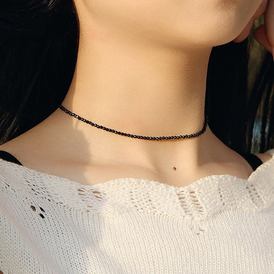 Boho Chic Black Bead Necklace - Top Boho