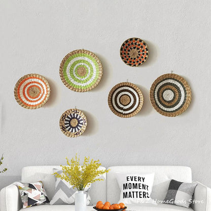 Boho Nordic Woven Grass Wall Decoration