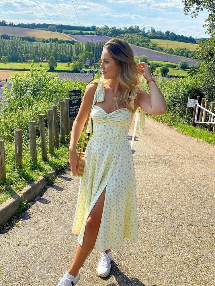 Floral Print Boho Maxi Dress