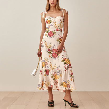 Elegant Floral Boho Maxi Dress