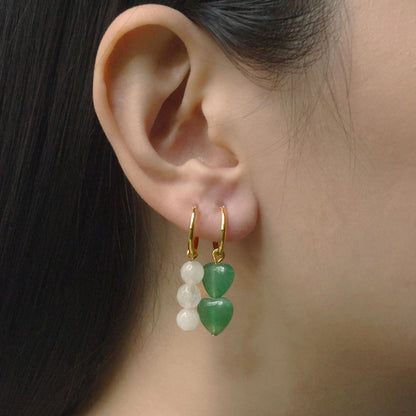 Boho Handmade Natural Stone Charm Earrings