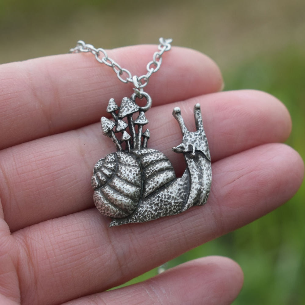 Mushroom Planet Pendant Necklace - Top Boho