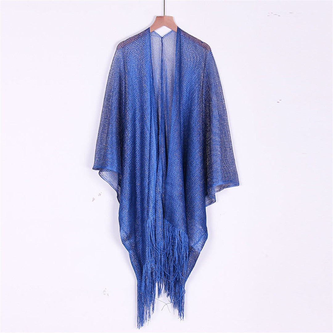 Sheer Knitted Boho Tunic Cover Up - Top Boho