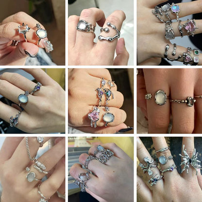 Opal Irregular Natural Stone Ring