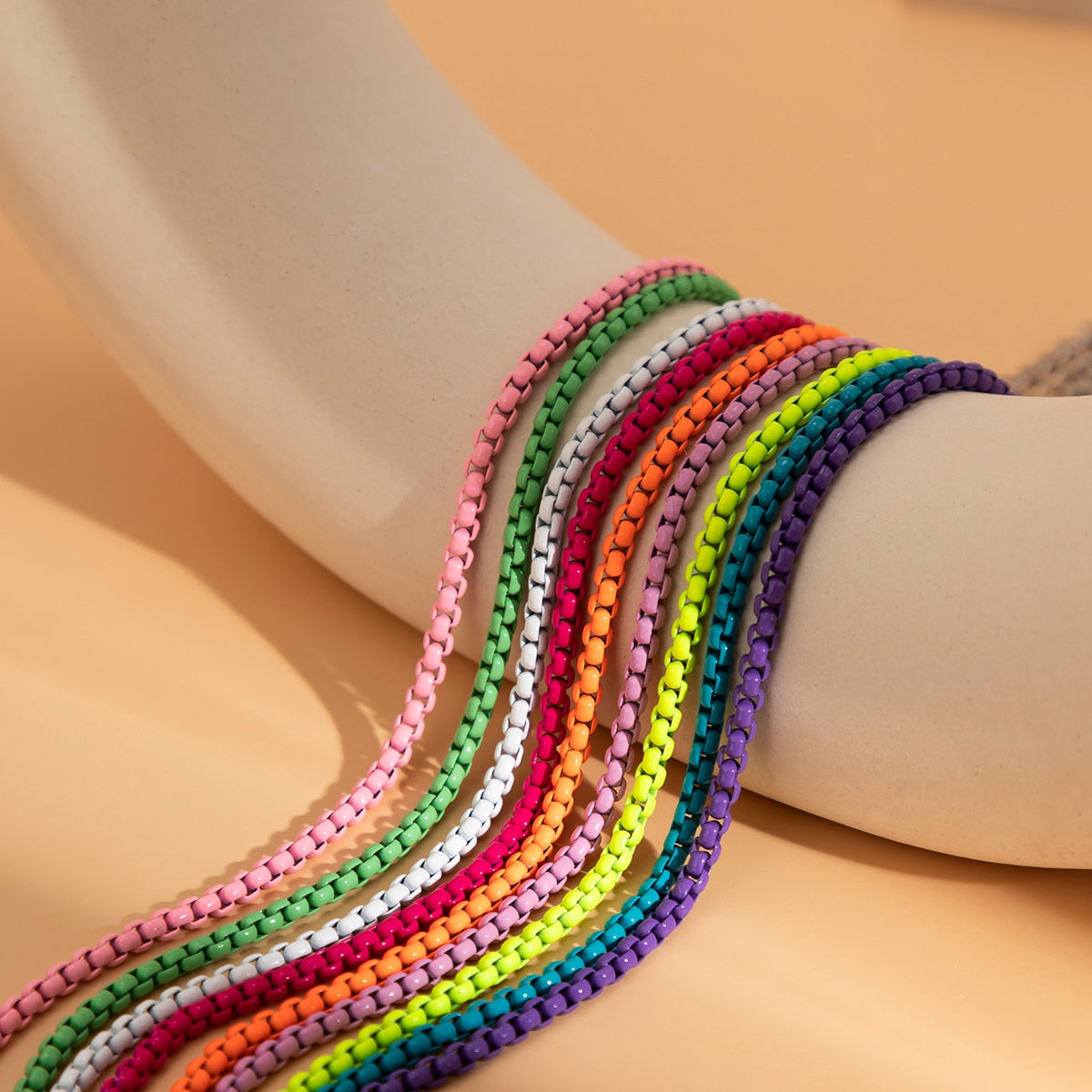 Colorful Iron Chain Anklet - Top Boho