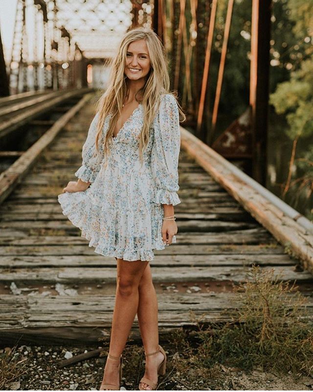 Boho Floral Ruffle Backless Dress - Top Boho