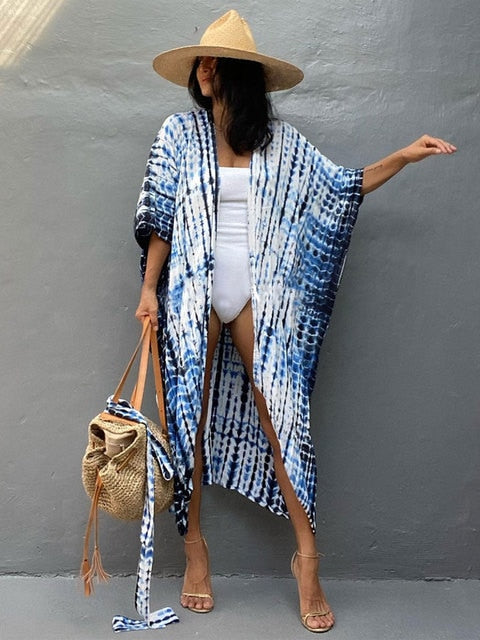 Embroidery Kaftan Boho Beach Tunic - Top Boho