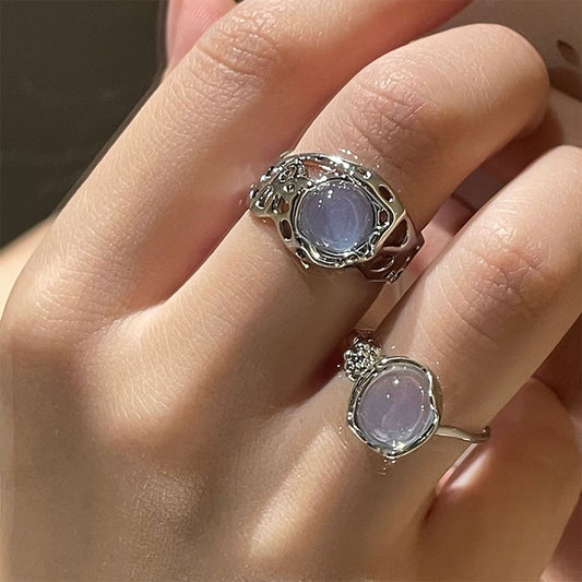 Opal Irregular Natural Stone Ring - Top Boho