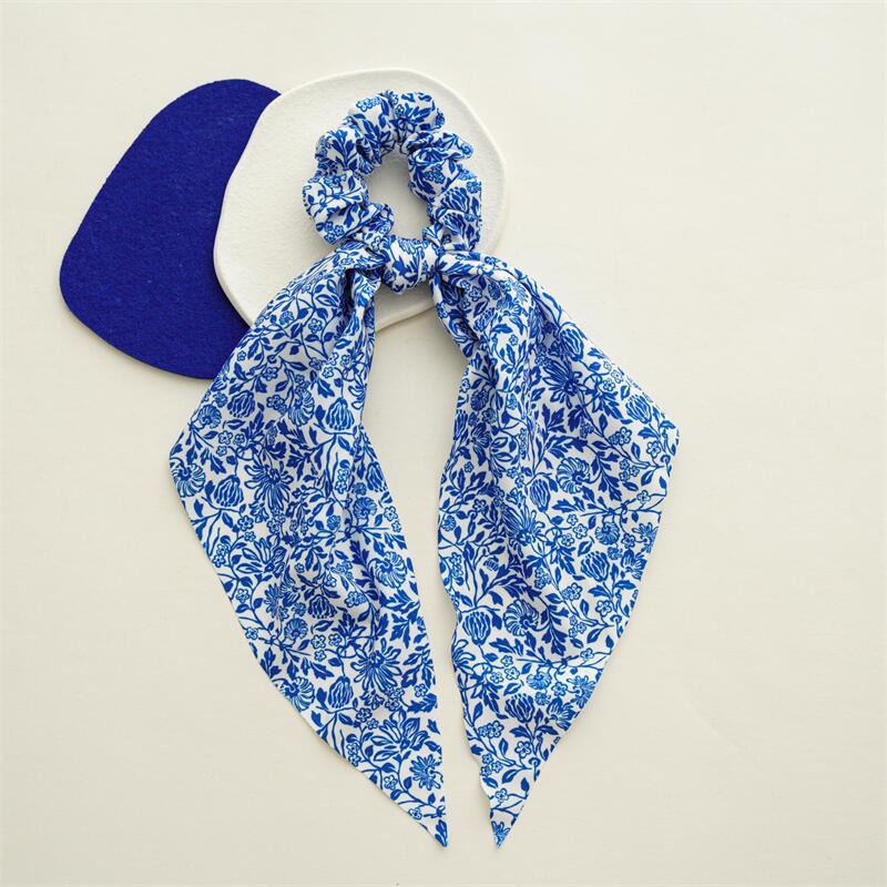 Boho Chic Ribbon Hair Scrunchies