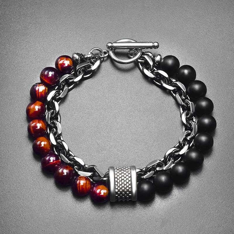 Tiger Eye Stone Beaded Bracelet - Top Boho
