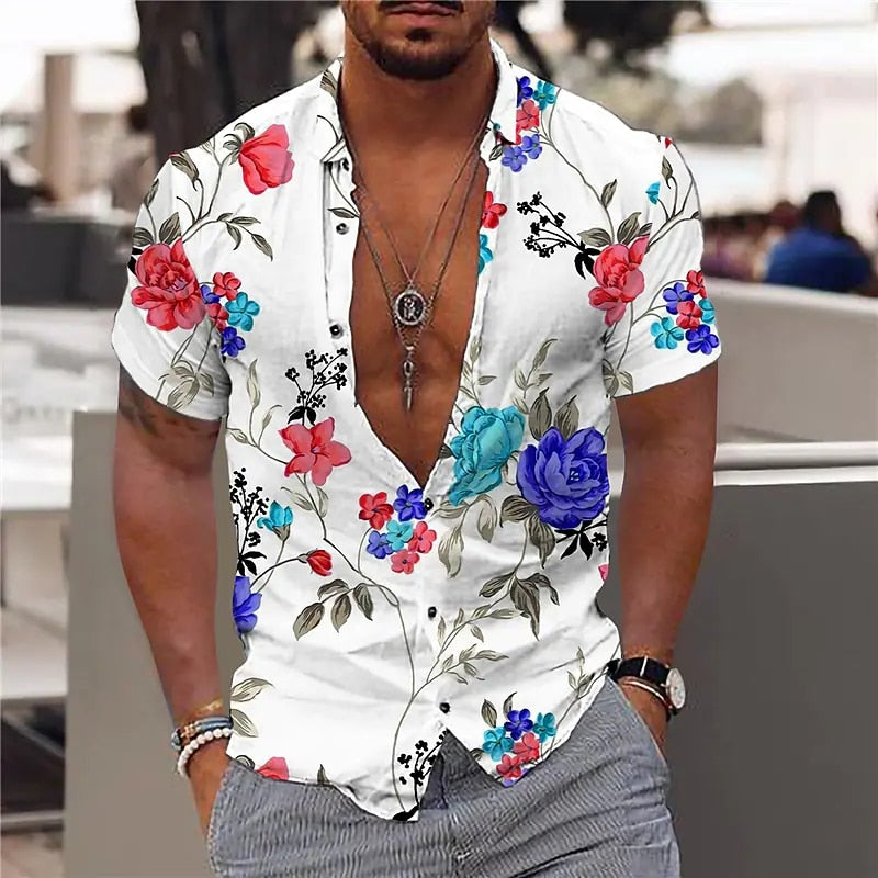 Boho Tropical Pattern Shirts - Top Boho