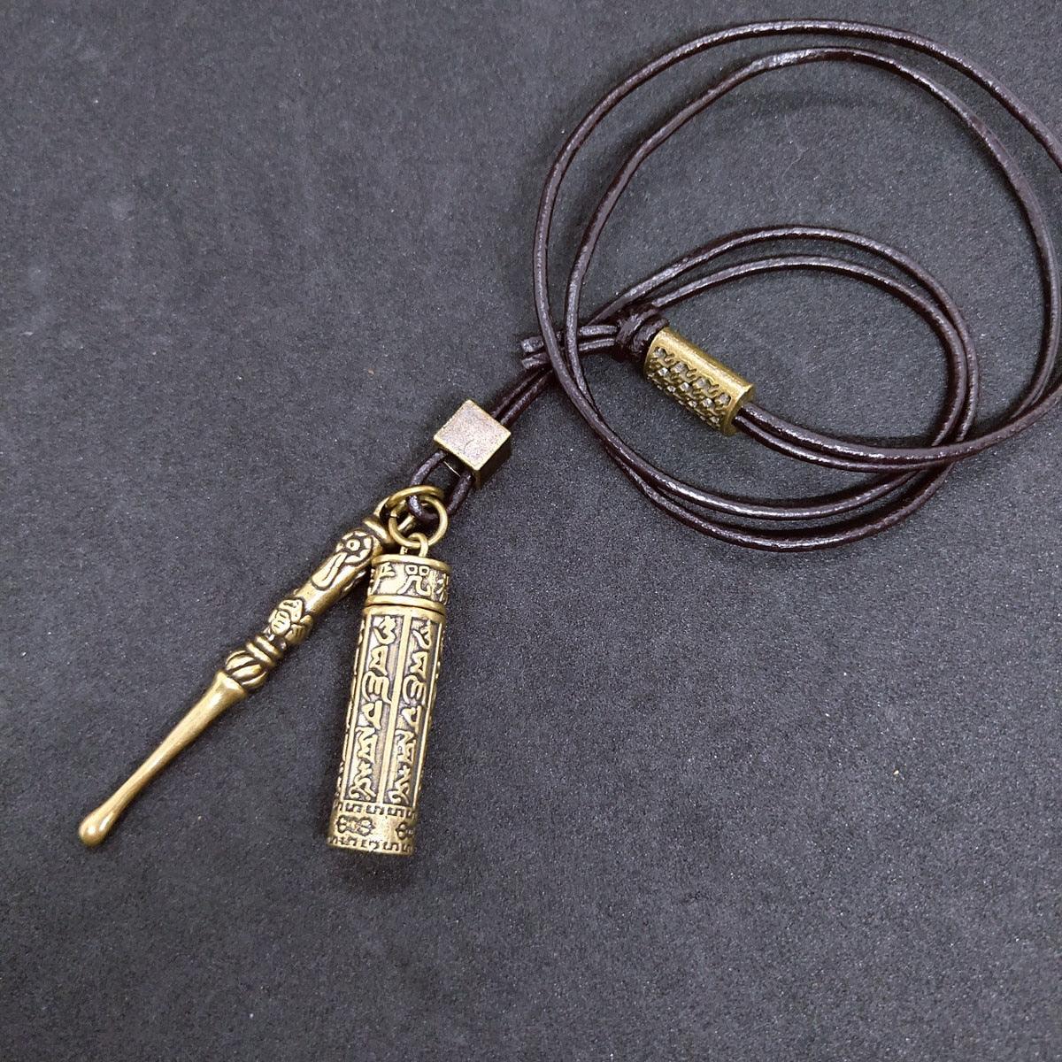 Mini Spoon with Brass Jar Pendants - Top Boho